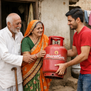 अमेरिका से आया ईमेल, छपरा प्रशासन ने बुजुर्गों तक पहुंचाया गैस सिलेंडर