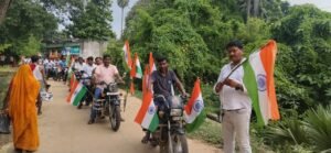 कछियावां पंचायत में निकली तिरंगा बाइक रैली, गूंजा राष्ट्रप्रेम का संदेश