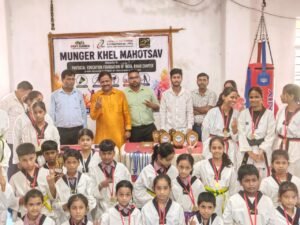 मुंगेर में पेफी खेल महोत्सव-2026 का आयोजन, ताइक्वांडो चैंपियनशिप में सैकड़ों खिलाड़ियों ने दिखाया दमखम