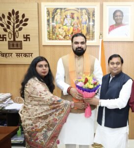 मुख्यमंत्री सम्राट चौधरी से मिले तिरहुत के नवनिर्वाचित MLC, जीत पर दी बधाई